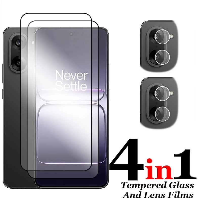 6 en 1 para OnePlus Nord CE5 5G vidrio para OnePlus Nord CE5 vidrio templado 2.5D Protector de pantalla de cubierta completa para película de lente Nord CE5 - imagen 3