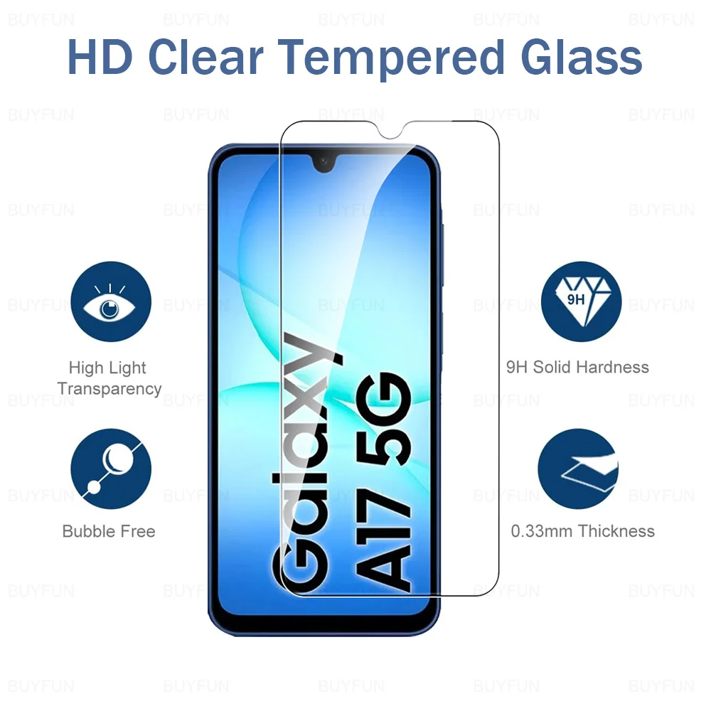 Vidrio Protector 2 en 1 para cámara Samsung Galaxy A17, vidrio templado SamsungA17 GalaxyA17 Samsang A 17 17A 4G 5G, Protector de pantalla - imagen 2