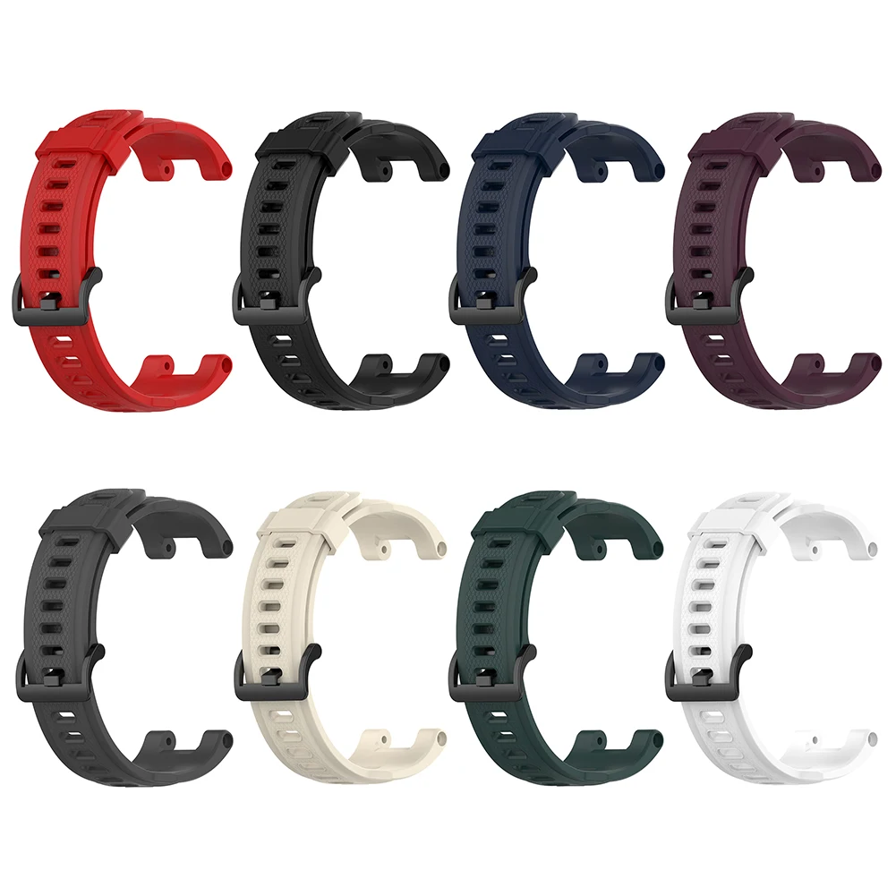 Correa de reloj inteligente pulsera de silicona para Huami Amazfit T-Rex Pro/Amazfit T-Rex