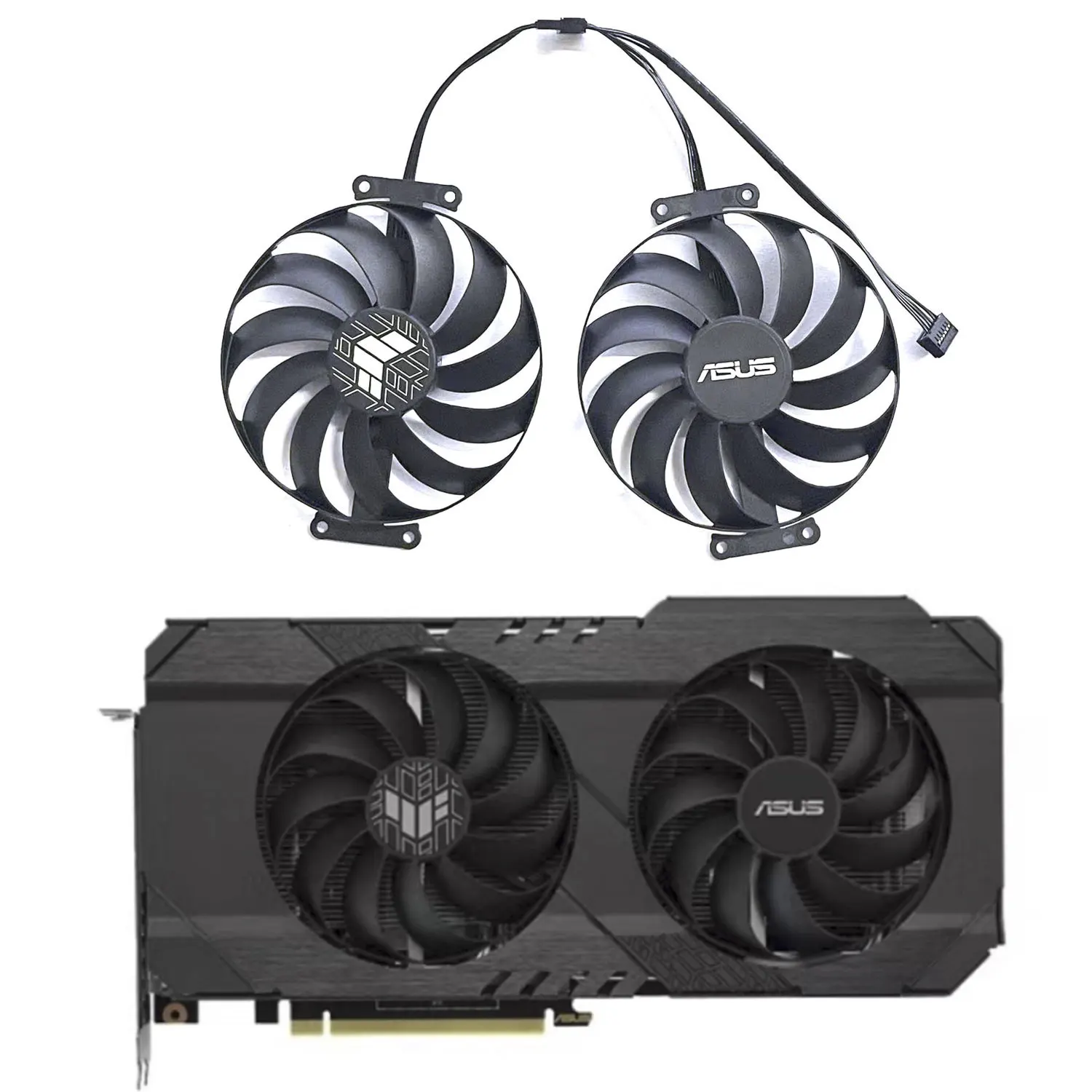 Ventilador GPU 95MM 6PIN T129215SU CF1010U12S RTX3050 para ventilador de juegos ASUS TUF RTX 3050 - imagen 2