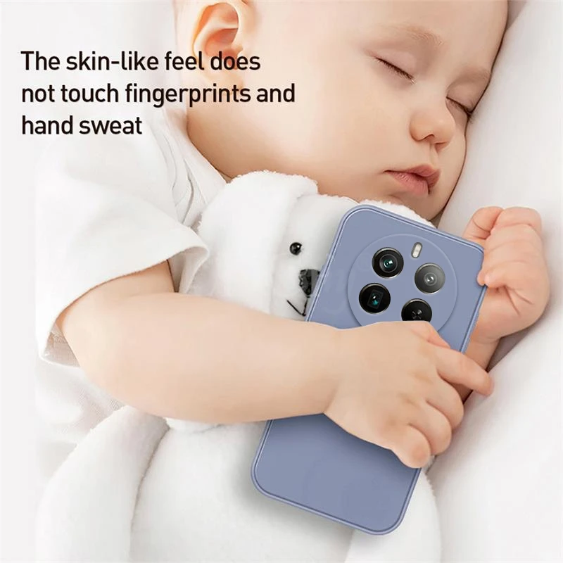 Funda de silicona líquida para Realme, Protector de TPU de goma lisa, Realme, 12 Pro Plus, Realme - imagen 2