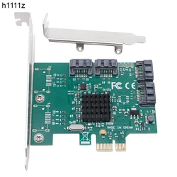 Marvell 88SE9215 - Adaptador SATA PCIe x1 a 4 puertos, SATA 3.0