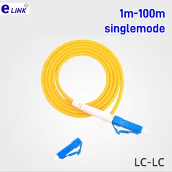 Cable Fibra Óptica LC-LC Monomodo SM G652D PVC Azul ELINK