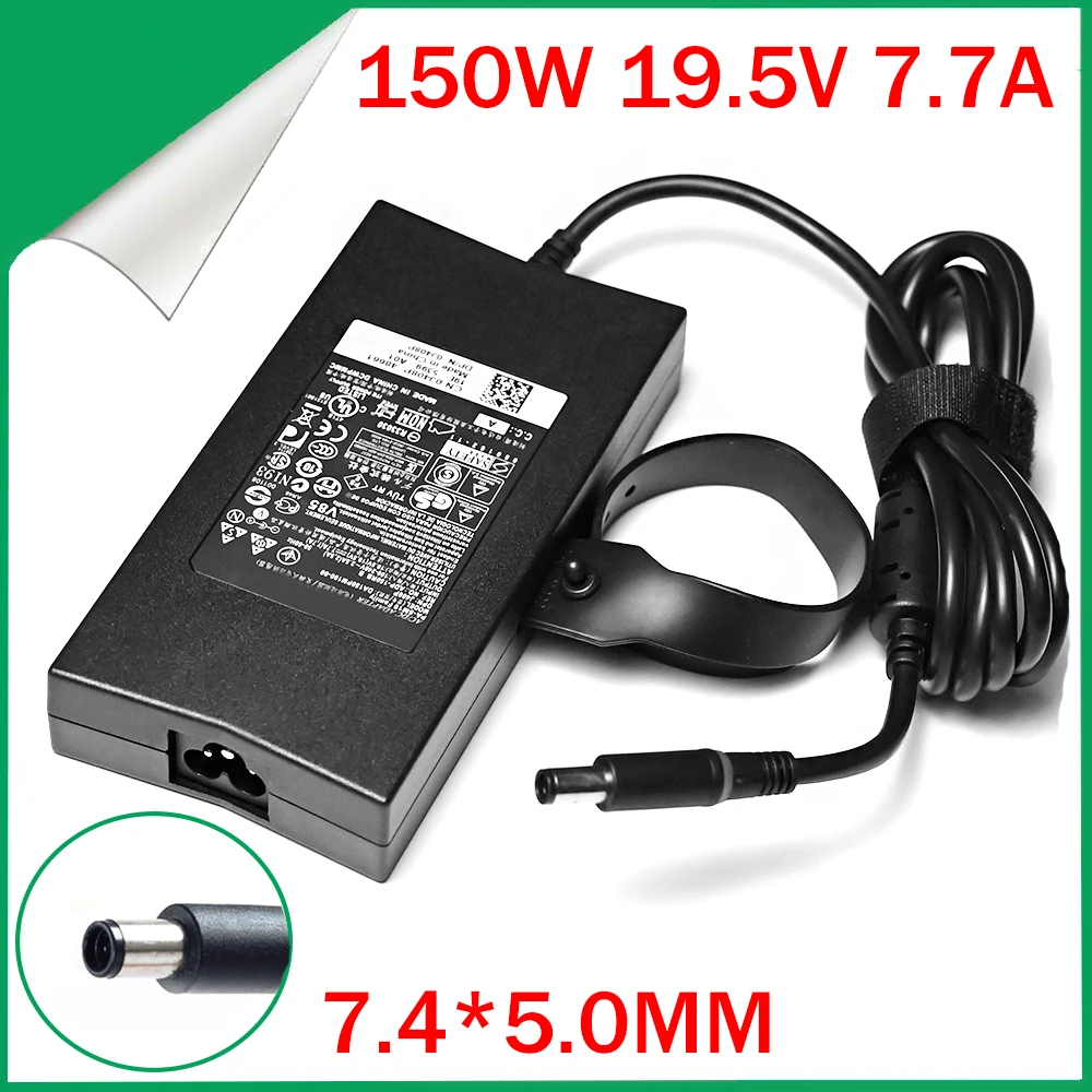 19,5 V 7.7A 150W 7,4*5,0mm DA150PM100-00 cargador de ordenador portátil para Dell Alienware M14X M15X Inspiron M1710 2320 5160 ADP-150RB PA-5M10