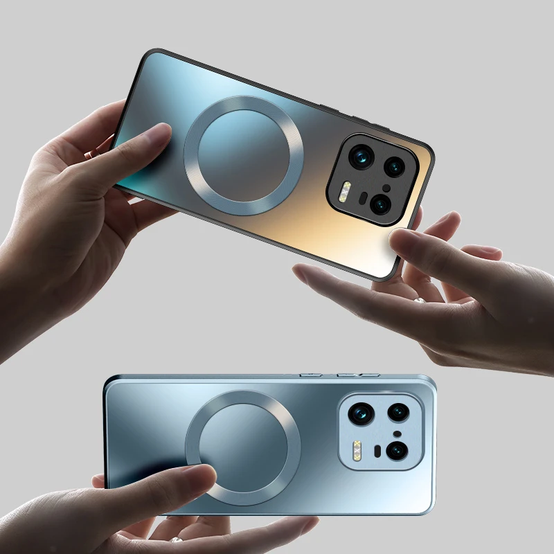 Funda rígida de silicona mate AG para Xiaomi Mi 14 13 13T 12 12T 11 Poco F3 F4 F5 Pro, funda de carga inalámbrica magnética para teléfono esmerilado - imagen 2