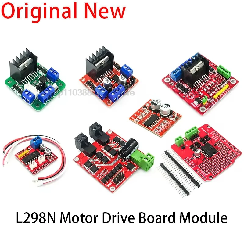 Módulo de controlador de Motor CC L298N, Motor paso a paso L298N, Robot de coche inteligente, placa de pruebas Peltier, controlador de Motor CC L298 de alta potencia para Arduino