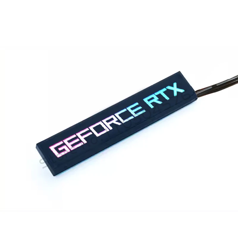 Caja de ordenador GPU Panel lateral RGB RTX AMD tarjeta gráfica VGA Lightboard placa trasera 5V 3Pin ARGB M/B AURA SYNC - imagen 4