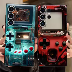 Funda de teléfono suave negra de arte de máquina avanzada para Samsung Galaxy S23 Ultra S20 S25 Edge S21 FE S24 Plus