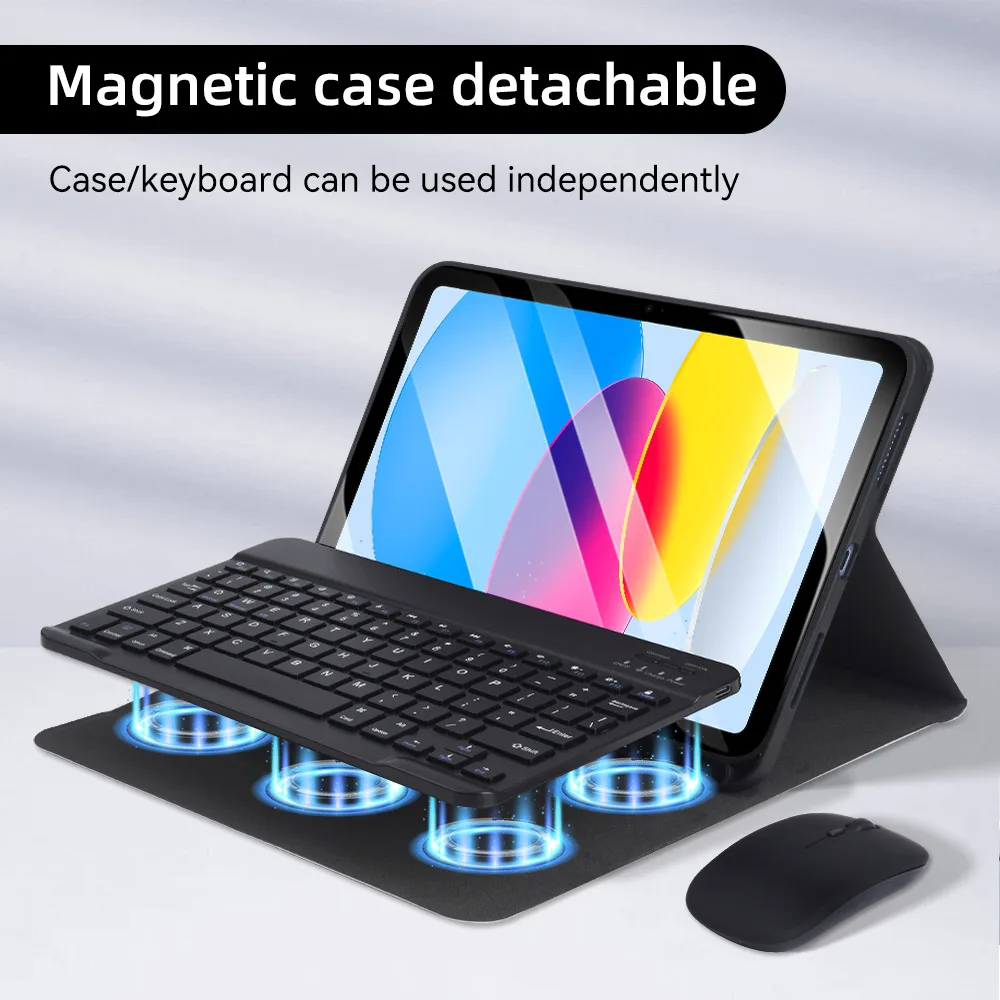 Funda para teclado de tableta para iPad Pro 11 Air 11 13 M2 M3 Air 4 5 10,9 10th 11th A16 7/8/ 9th 10,2 Pro 12,9 11 13 M5 protectora - imagen 3