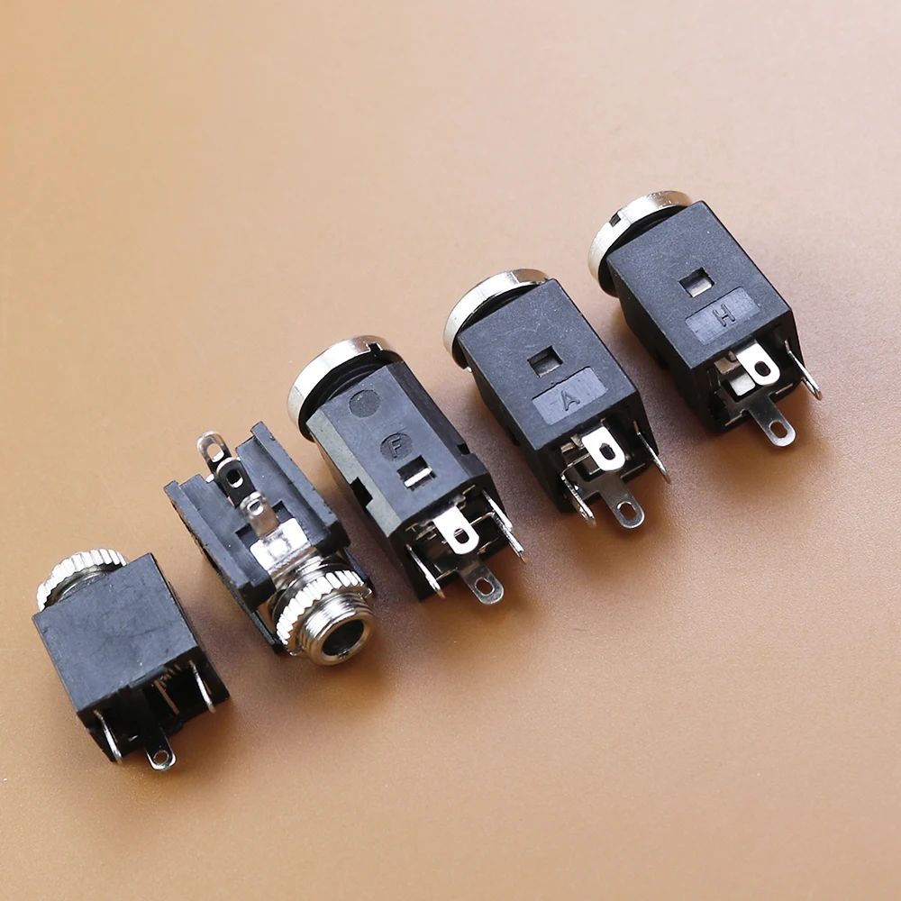 Panel de montaje para auriculares con tuerca, conector de Audio estéreo, PJ324, PJ325, PJ301, PJ376, PJ341, 3/4/5 Pines, 3,5mm, 5 unidades - imagen 4