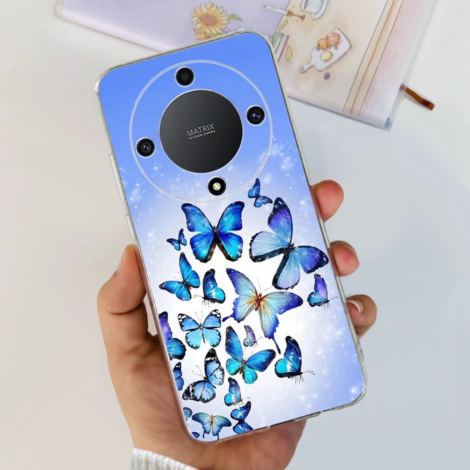 Funda trasera para Huawei Honor Magic 5 Lite, carcasa suave de silicona transparente a prueba de golpes para Honor Magic 5 Lite - imagen 2
