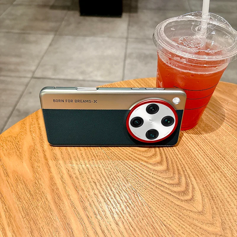 Para OPPO Find X8s, X8 Ultra funda ELVEV patrón triangular cuero PU liso protección de lente de PC dura cubierta trasera de teléfono - imagen 5