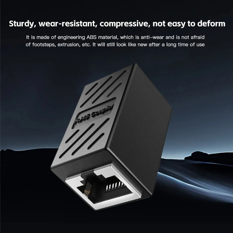 Conector extensor de Cable Ethernet RJ45 CAT5 CAT6 CAT6a, acoplador hembra a hembra - imagen 4