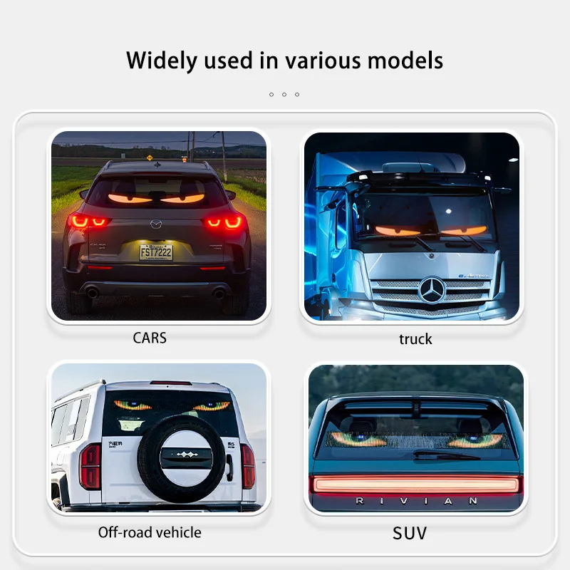 Camión con Control remoto Devil Eye, Panel de píxeles de matriz LED, iluminación suave y plegable, Graffiti, desplazamiento, tablero de texto, parabrisas - imagen 4