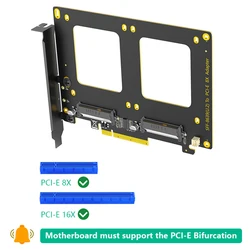 Adaptador U.2 a PCIe Bifurcación RAID VROC para almacenamiento
