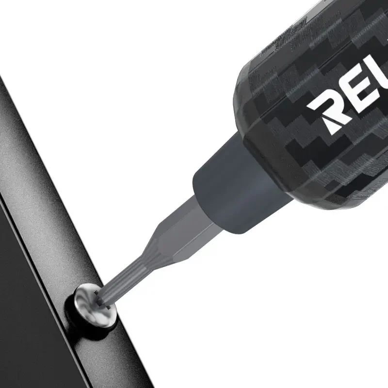 RELIFE-Juego de destornilladores eléctricos de fibra de carbono E1, 12 Bits, 4 luces LED sin sombras para reparación de desmontaje de tornillos de teléfono móvil - imagen 5