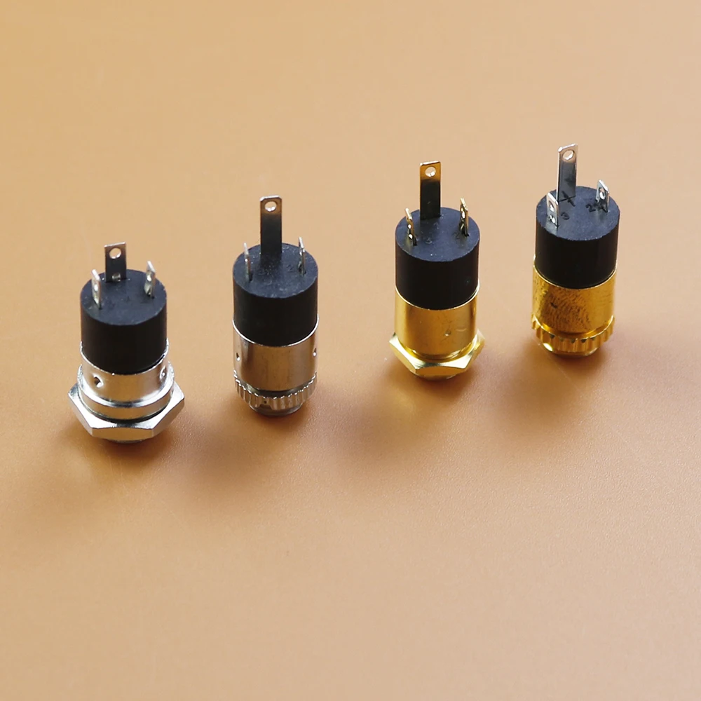 Serie PJ-enchufe hembra estéreo de 3,5mm con tornillo Conector de Audio para auriculares 3P de doble canal Vertical 392 3640 - imagen 4