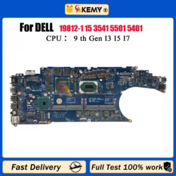 Para DELL Latitude 5501 Precision 3541 placa base de computadora portátil LA-H182P CN-0WH66R CN-0DTNGJ DTNGJ con CPU i7 i9-9th Gen 100% probado OK