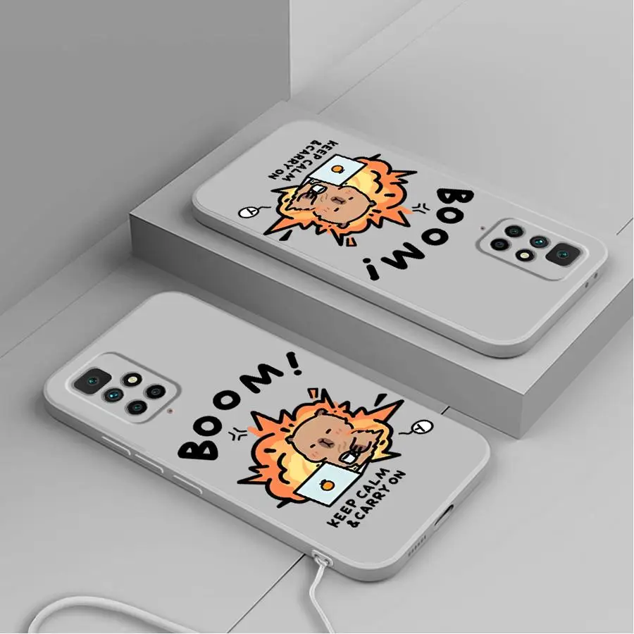 Funda para Xiaomi Redmi 9 8 14C 13C A2 12C K60 A1 K40 A3x 10 funda suave capibara de dibujos animados - imagen 5