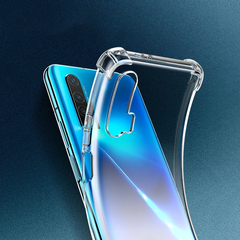 Funda de teléfono con Airbag transparente ultrafina para Huawei Nova 6 5 5i 5T 5z 4 4e 3 3i 2 2S Plus SE, funda suave de cristal TPU a prueba de golpes Nova5T - imagen 4