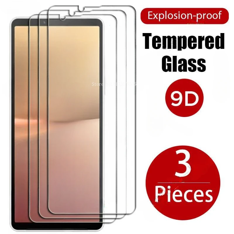 3 uds vidrio templado para Sony Xperia 10 V Xperia 5 Xperia10 III Lite 1 V IV III 10 Plus 5 III 10IV película protectora de pantalla
