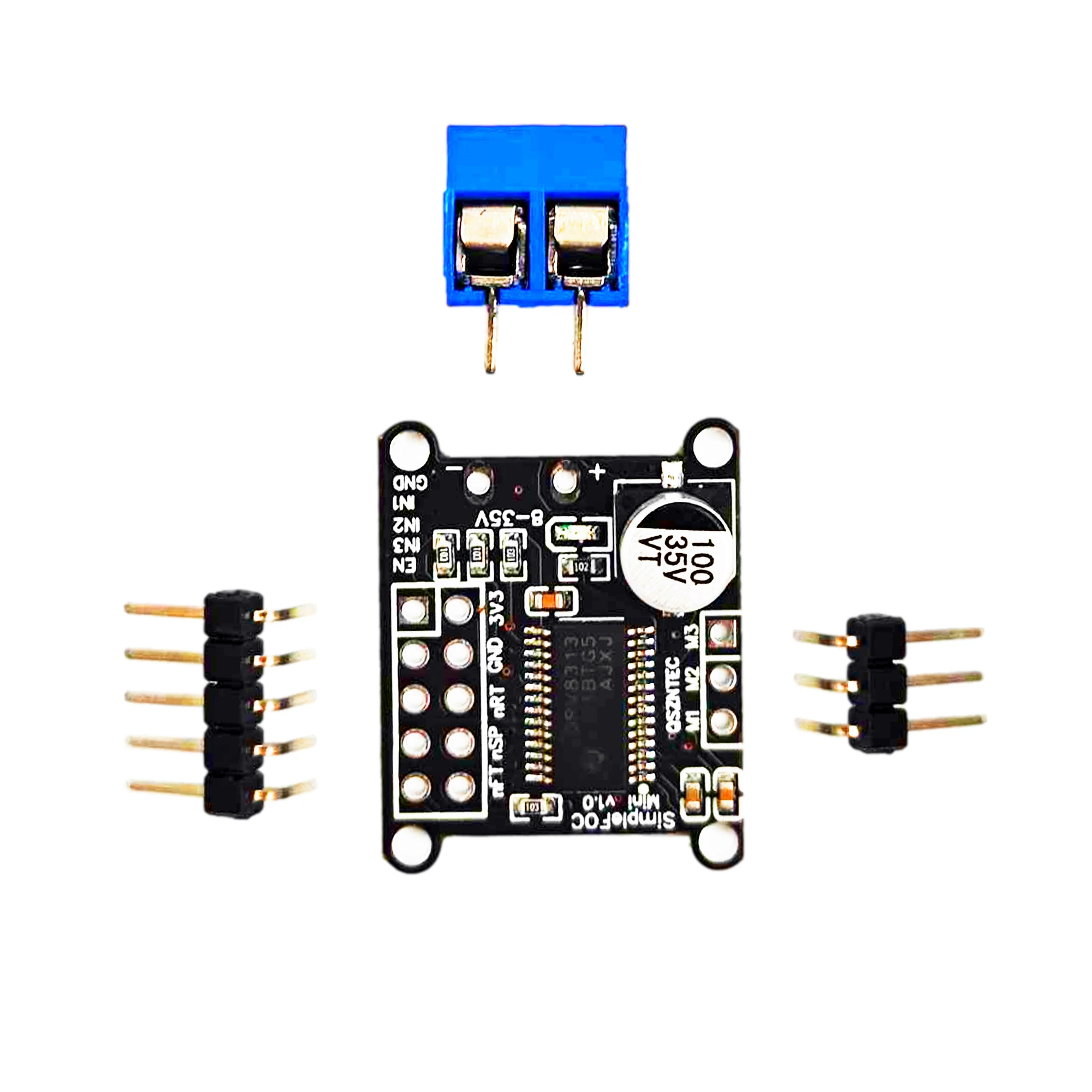 Módulo SimpleFOC Mini DRV8313, placa controladora de Motor sin escobillas CC, controlador de Control FOC, Control SVPWM DC 8-30V - imagen 4