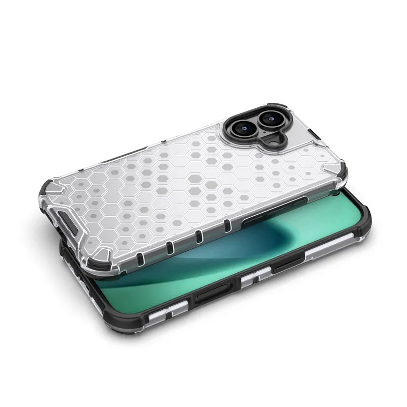 Para iPhone 17 funda para Apple iPhone Air 13 14 15 16 17 cubierta de panal duro PC protección a prueba de golpes parachoques para iPhone 17 - imagen 5