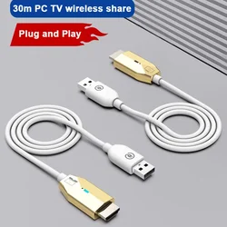 Transmisor y receptor de vídeo inalámbrico de 30M, Cable extensor HDMI, adaptador de compartir pantalla de TV Stick para DVD, portátil, PC a proyector de TV