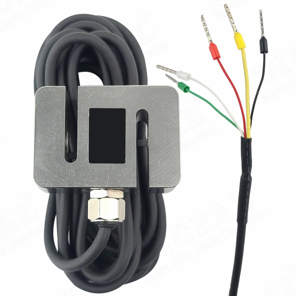 Módulo de Sensor de presión de tensión tipo S, sensores de pesaje de células de carga en miniatura de alta precisión de acero inoxidable M8 5KG-200KG - imagen 3