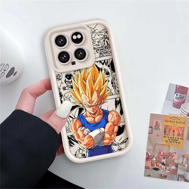 D-Dragon Balls Vegeta Anime Cover For Xiaomi Mi 17 15 14 13 12 14T 13T Pro Max Lite Eye Ladder Phone Case - imagen 4