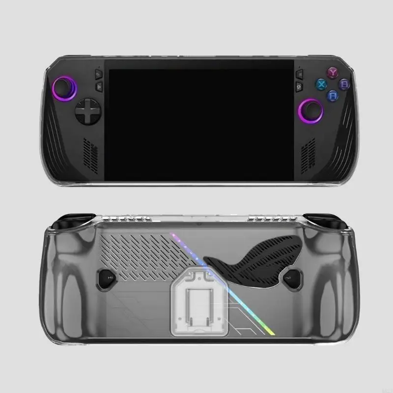 Funda protectora cuerpo completo 462E para consola juegos portátil, cubierta transparente con soporte práctico, resistente - imagen 2