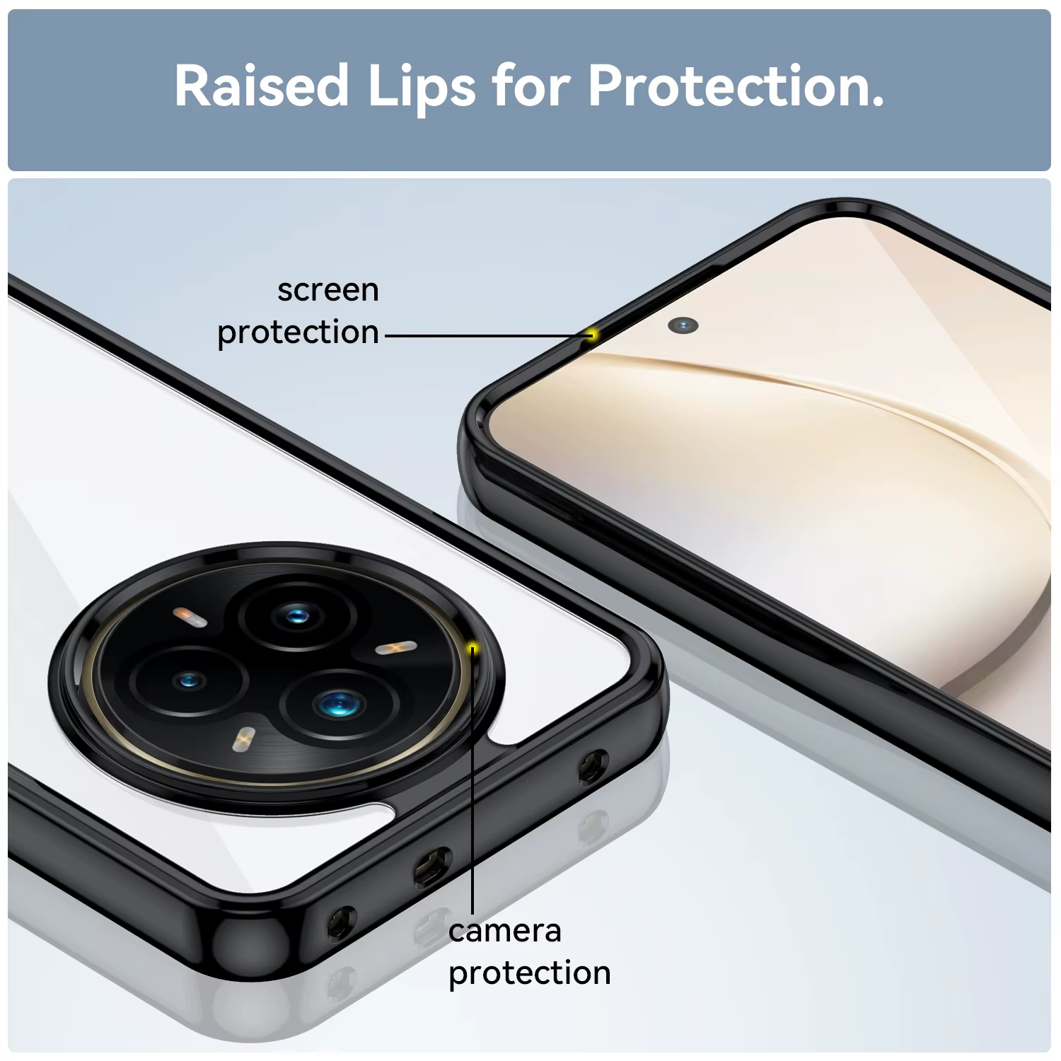 Realme 14 Pro+ 5G Funda TPU Transparente Colorida - imagen 2
