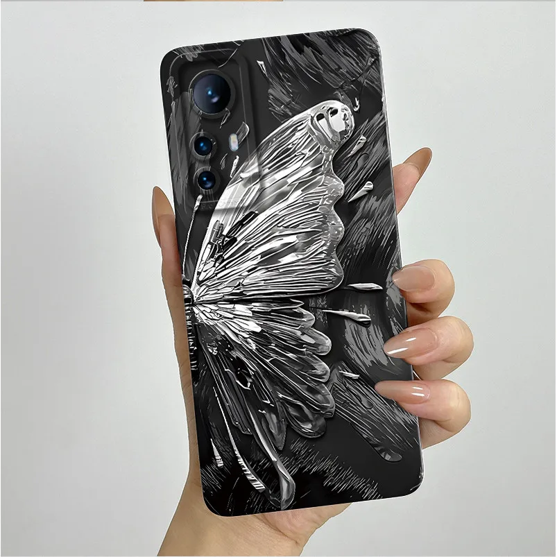 Funda para Xiaomi 12 Lite estética de lujo moda Cool niños niñas Funda trasera de silicona suave para Xiaomi 12Lite 5G Coque fundas Funda - imagen 2