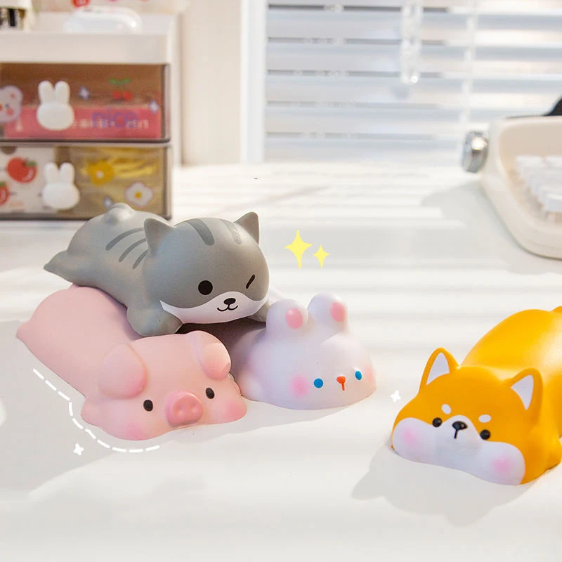 Alfombrilla bonita para ratón, teclado, ratón, reposamuñecas, soporte suave para chica, ordenador portátil, alfombrilla de escritorio, protección de escritura, ergonomía de muñeca Kawaii