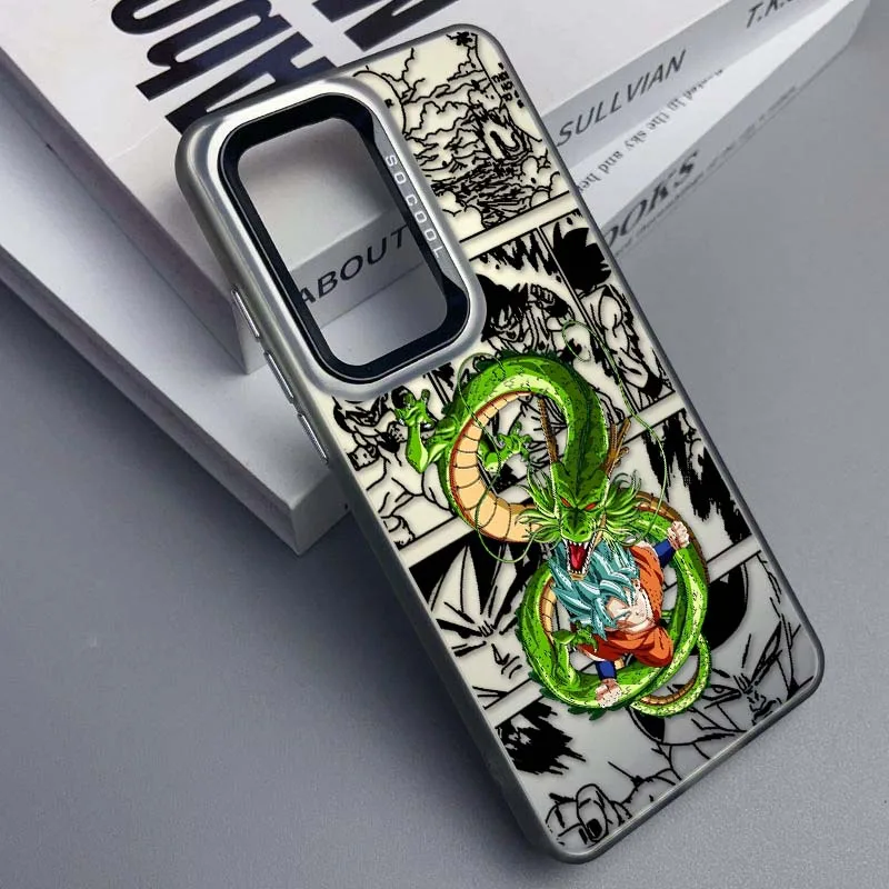 Dibujos animados d-dragon Ball Anime para Samsung Galaxy A73 A71 A56 A54 A53 A52 A51 A35 funda de teléfono plateada colorida - imagen 4