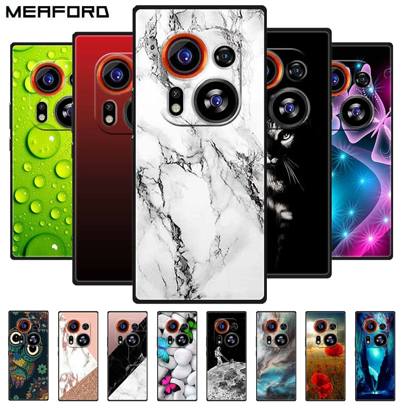 Para Tecno Phantom X2 funda PhantomX2 Pro TPU Wolf Cat funda de silicona para parachoques para Tecno Phantom X2 Pro X2Pro funda de teléfono cubierta suave