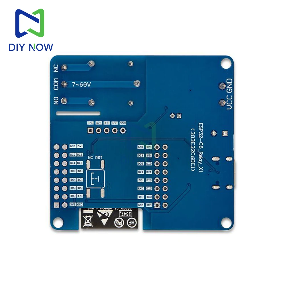 Módulo de relé único Esp32-C6 Módulo de placa de desarrollo Wifi Bt DC 5-60V ADC de 12 bits y sensor de temperatura para control inalámbrico - imagen 4