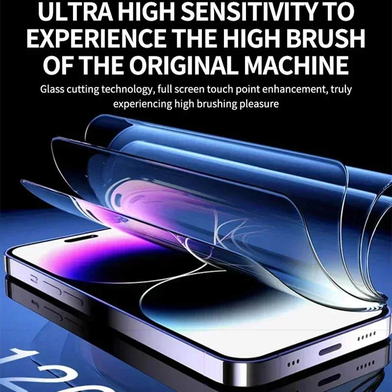 2 uds vidrio templado HD para iPhone 15 14 13 12 11 16 Pro Max 15 Plus Protector de pantalla privacidad con cubierta de montaje de alineación - imagen 5