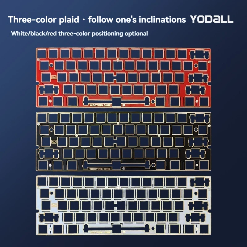 Tablero de posicionamiento dorado GH60 FR4, paquete de sonido Wooting60, juego de cinco piezas, Material PBT, accesorios para teclado mecánico para juegos, regalo - imagen 3