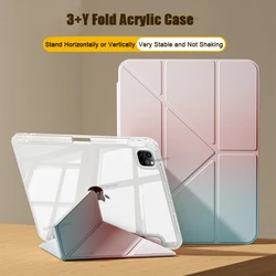 Funda iPad Protectora con Pliegue en Y y Diseño Degradado