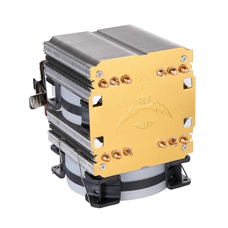 Procesador de refrigeración de CPU eficiente, ventilador de refrigeración de doble Torre, 6 tubos de calor, adecuado para instalar LGA775 115x1200 1700 1356 1366 AMD - imagen 5