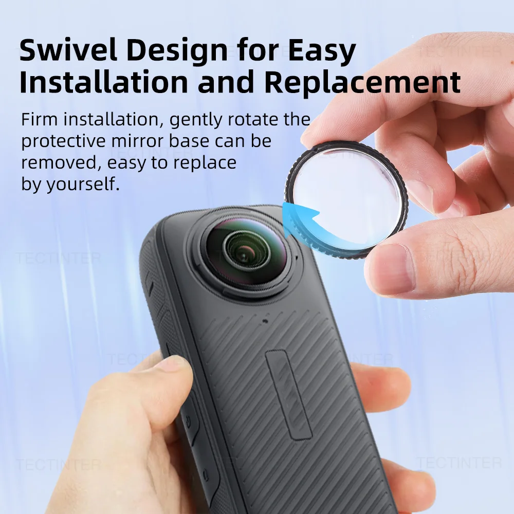 Protector de pantalla para Protector de lente Insta360 X4 + película protectora antiarañazos de vidrio templado para accesorios de cámara Insta360 X5/X4 - imagen 5