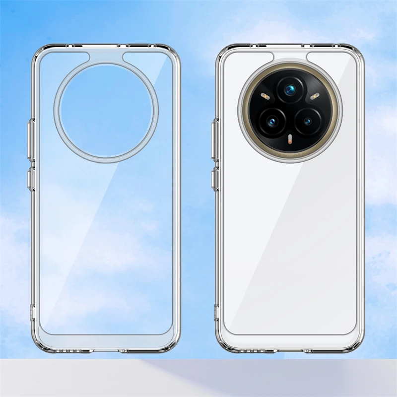 Para Realme 14 Pro Plus funda transparente PC de lujo TPU silicona Realme 14 Pro Plus funda TPU Protector de teléfono Realme 14 Pro Plus - imagen 3