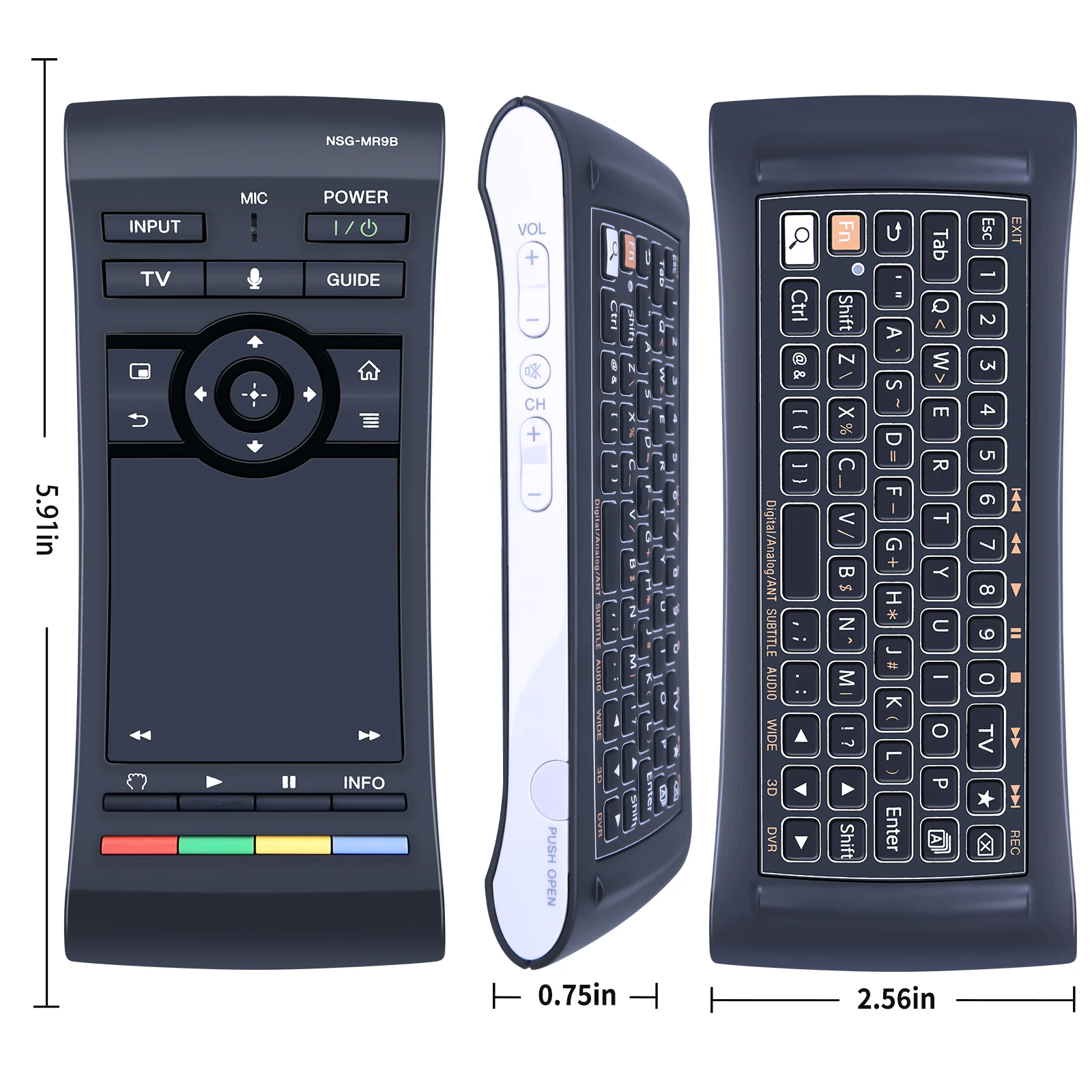 Nuevo Control remoto NSG-MR9B para reproductor de Internet Sony con teclado QWERTY NSZ-GS7 - imagen 5