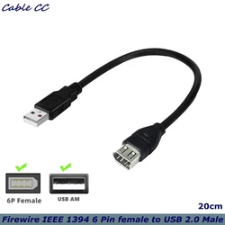Adaptador FireWire a USB – Cable Conversor para PC