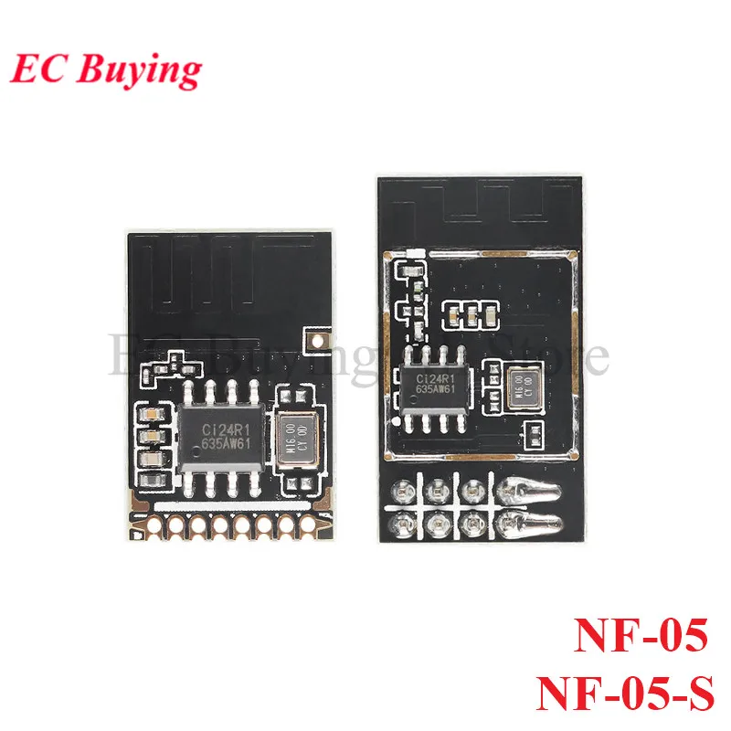 NF-05 NF-05-S Módulo inalámbrico 2,4G Chip Ci24R1 interfaz SPI 2,4 GHz banda ISM GFSK/FSK PCB antena integrada