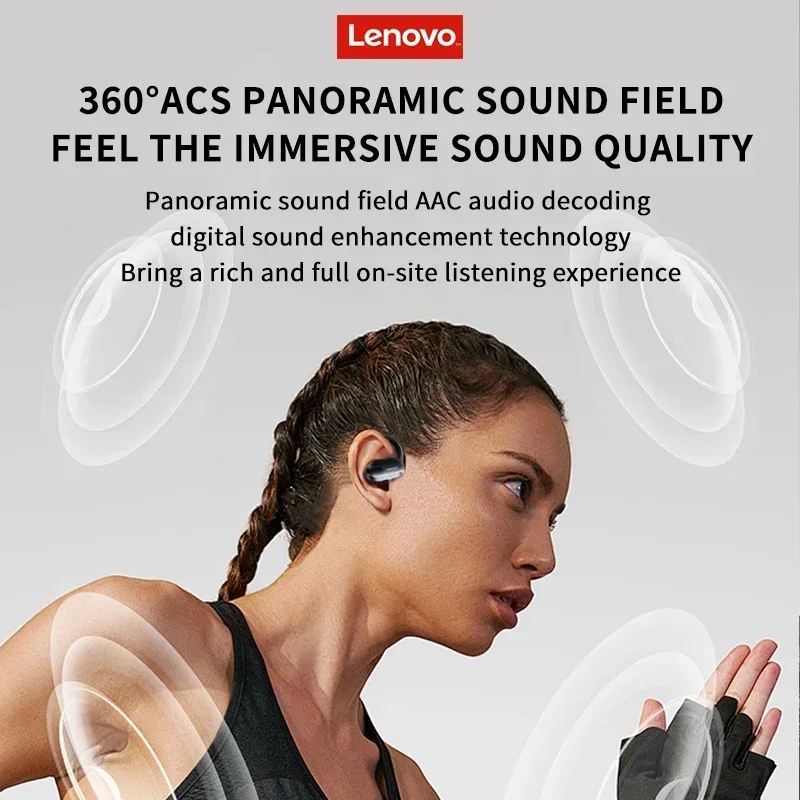 Lenovo thinkplus auriculares XT80 inalámbricos Bluetooth deporte reducción de ruido auriculares estéreo HiFi juego música auriculares Larga modo de reposo - imagen 2