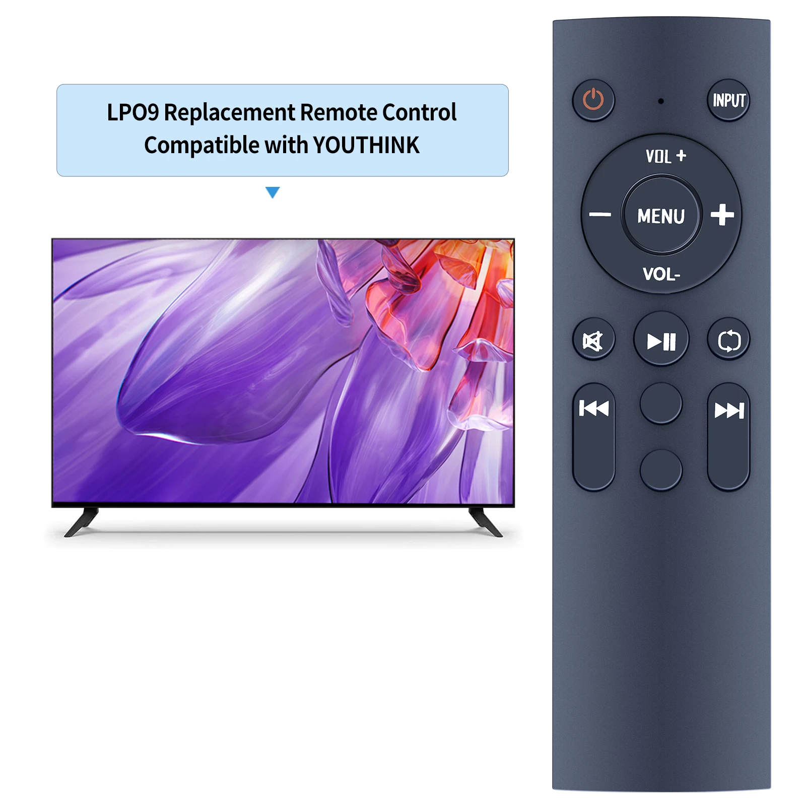 Nuevo mando a distancia de repuesto para barra de sonido YOUTHINK LP09 de 2,1 canales - imagen 2