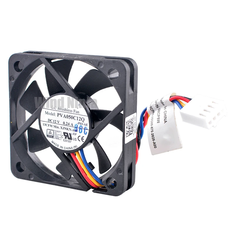 PVA050C12Q XJNKN-A00 5cm 50mm ventilador de refrigeración 50x50x10mm DC12V 0.24A 4 pines 13CFM ventilador de ordenador silencioso para chasis CPU Cooler