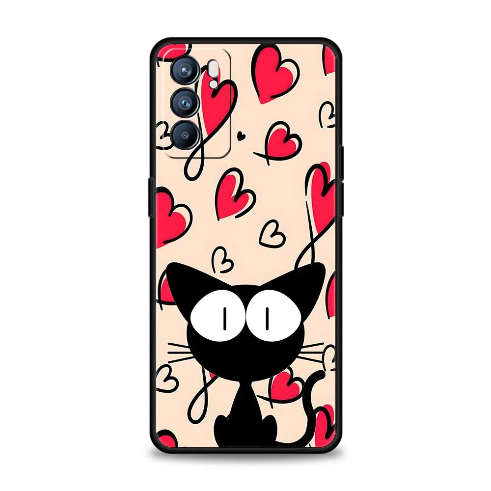 Funda de teléfono para Oppo Reno13 Reno12 Reno11 F Reno10 Pro A54 A53 A95 A76 A74 A57 A98 A80 A79 5G A78 4G, funda A Loving Printout - imagen 2